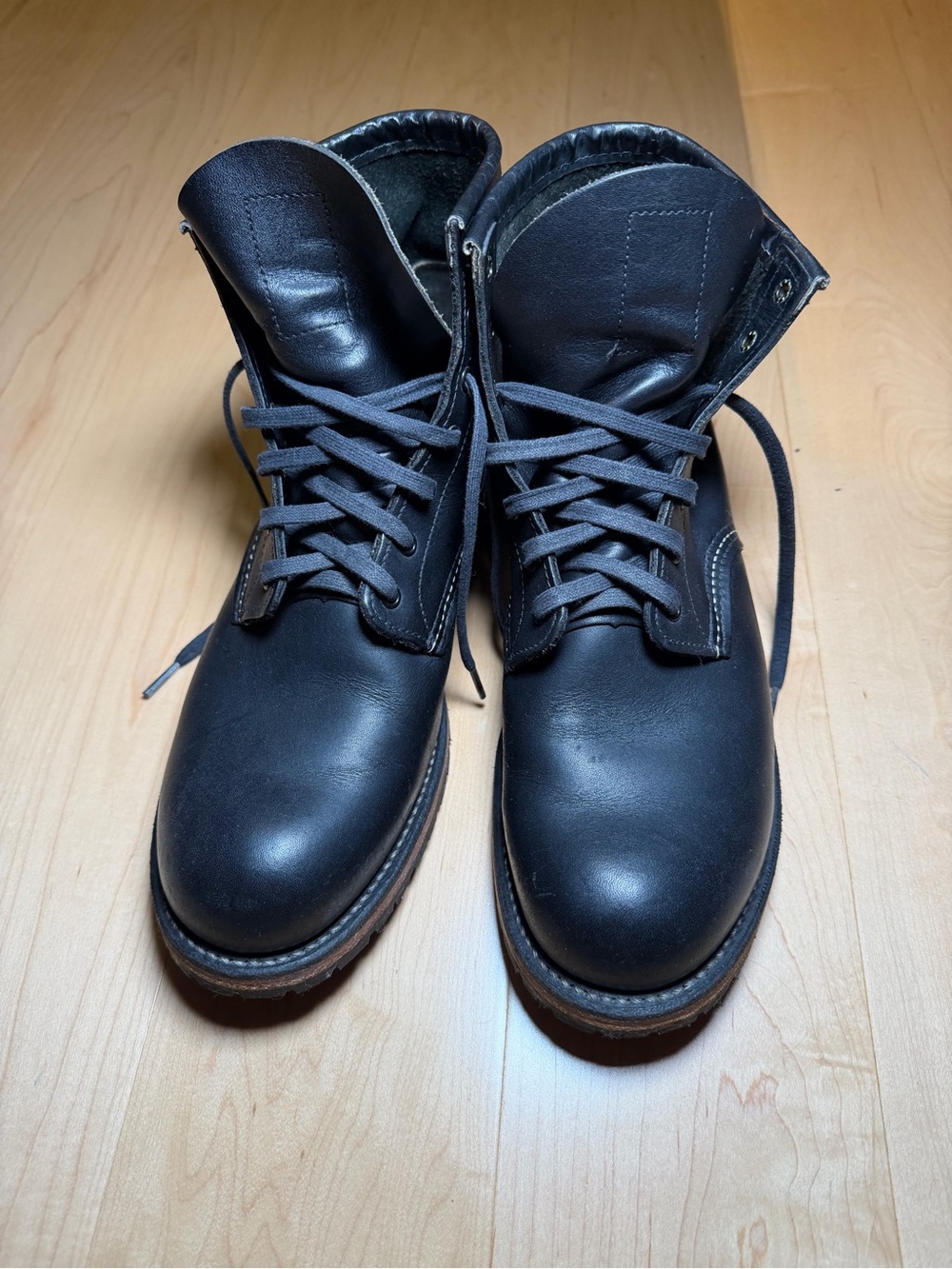 Red Wing Men's Black Leather Boots